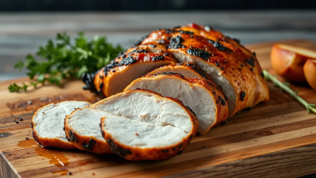 Sliced breast meat highlighting costco rotisserie chicken nutrition macros