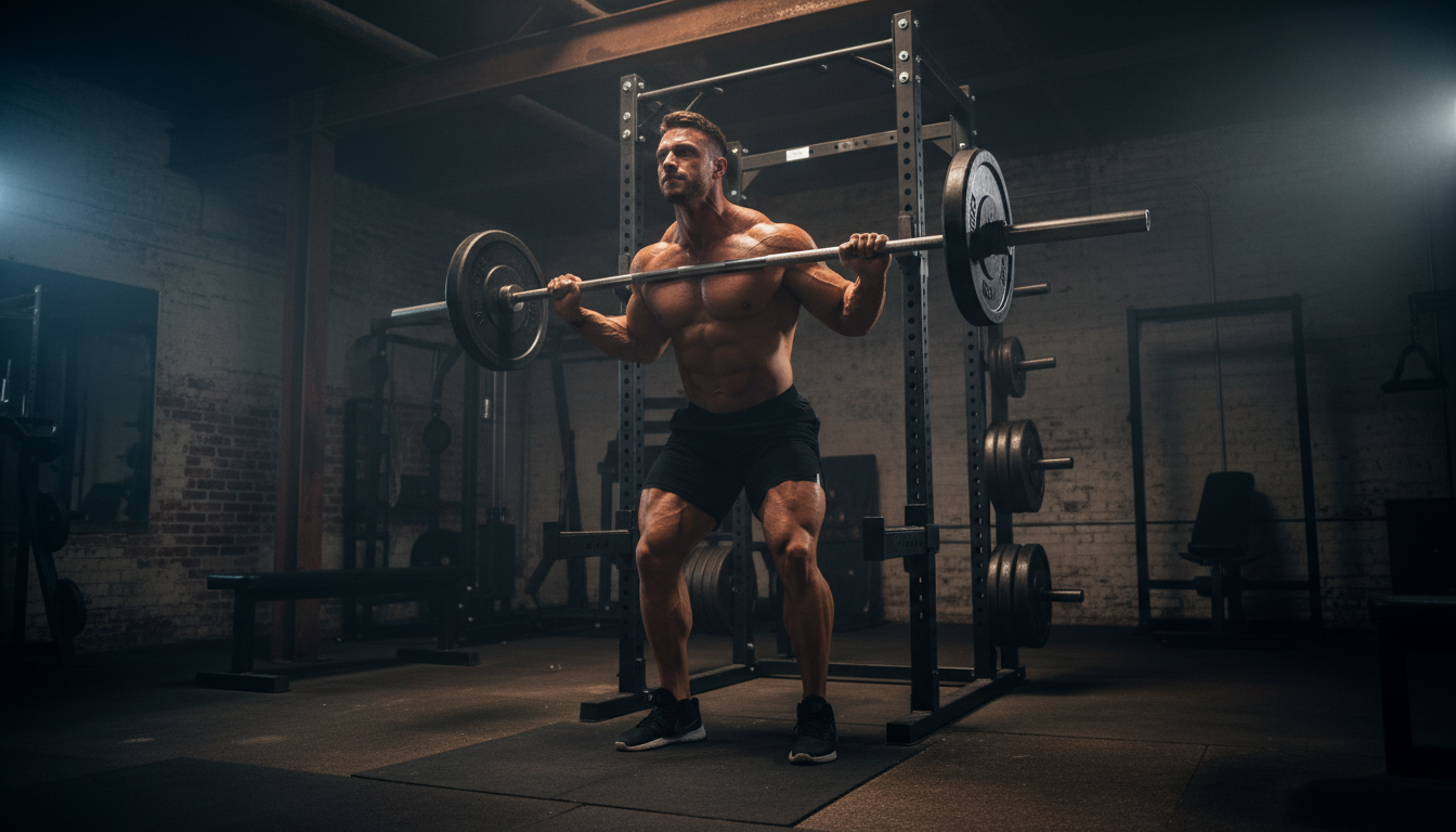 Chris Bumstead training hard representing the cbum fitness ethos in a raw nutrition thavage review context